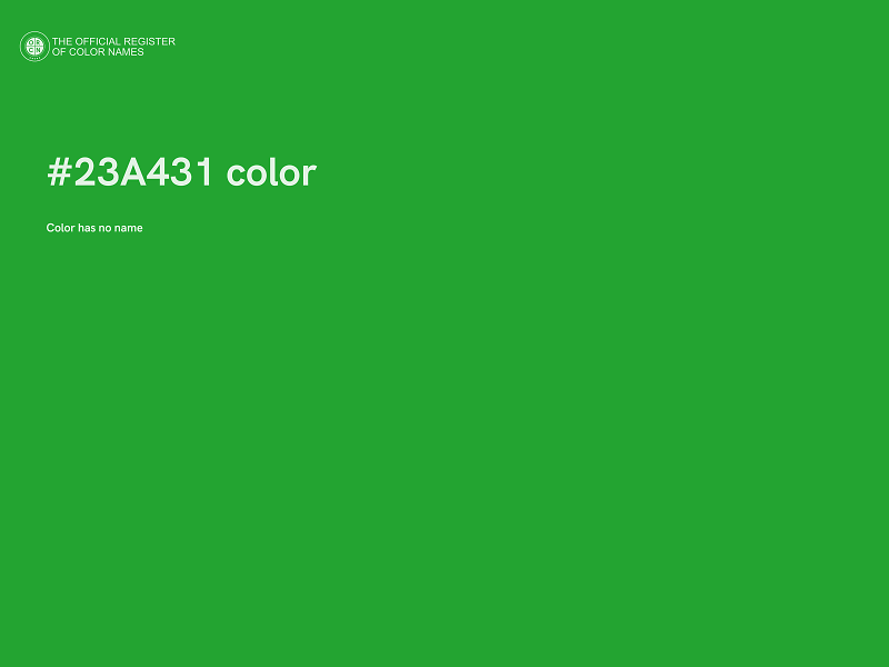#23A431 color image