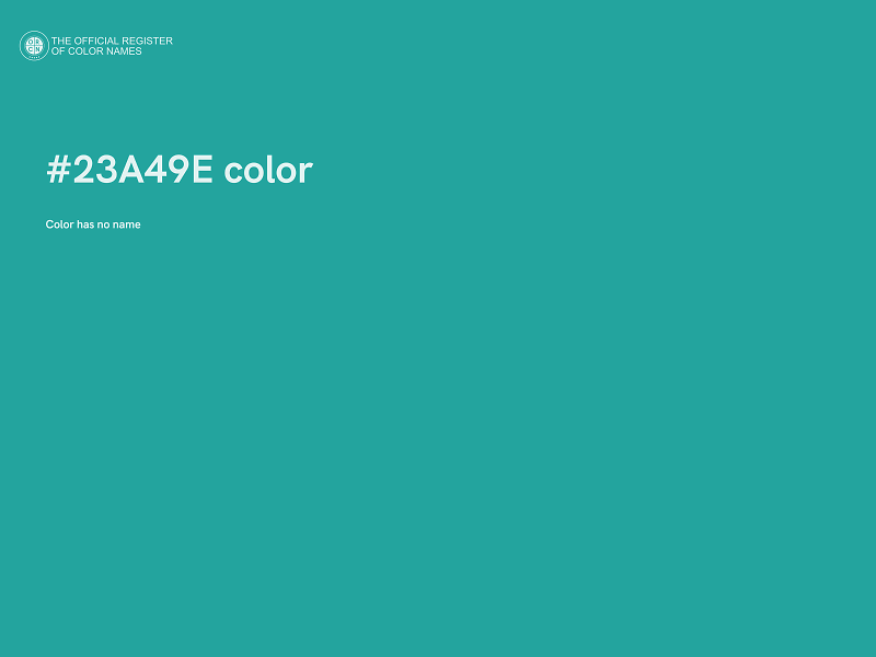 #23A49E color image