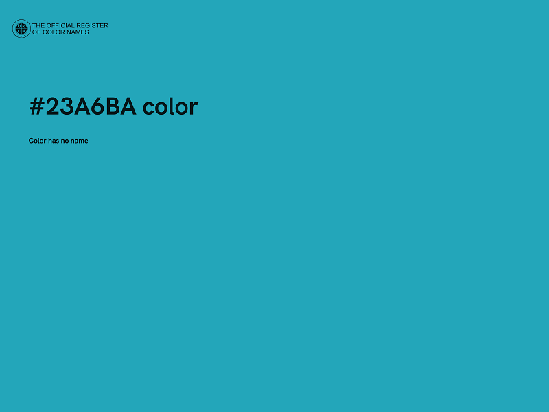 #23A6BA color image