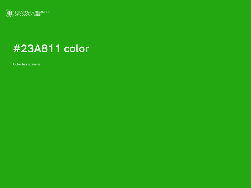 #23A811 color image