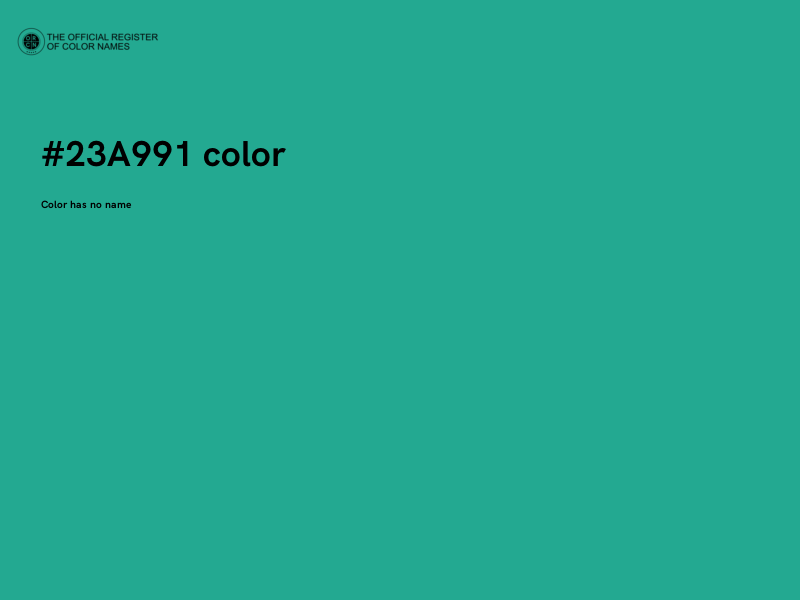 #23A991 color image