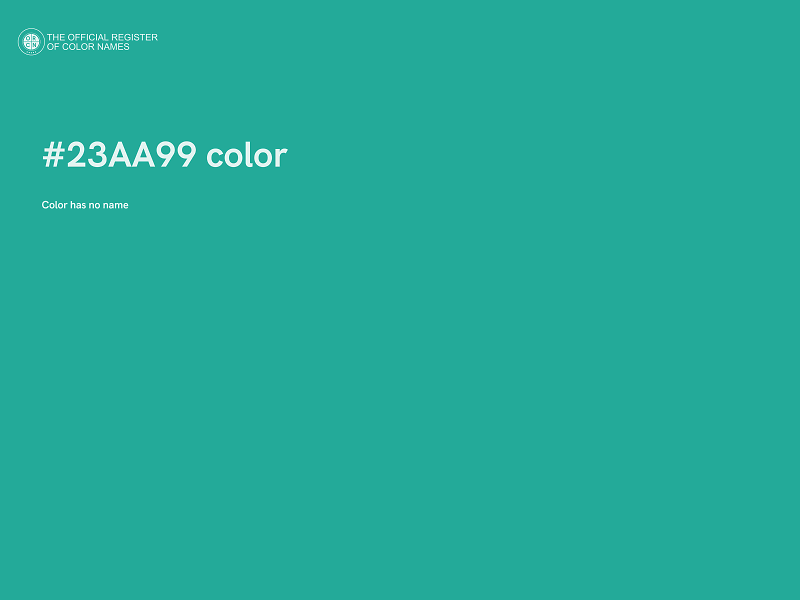 #23AA99 color image