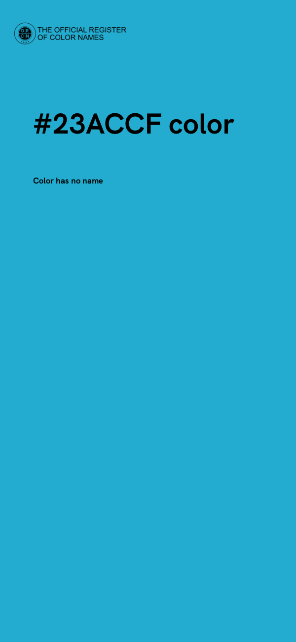 #23ACCF color image