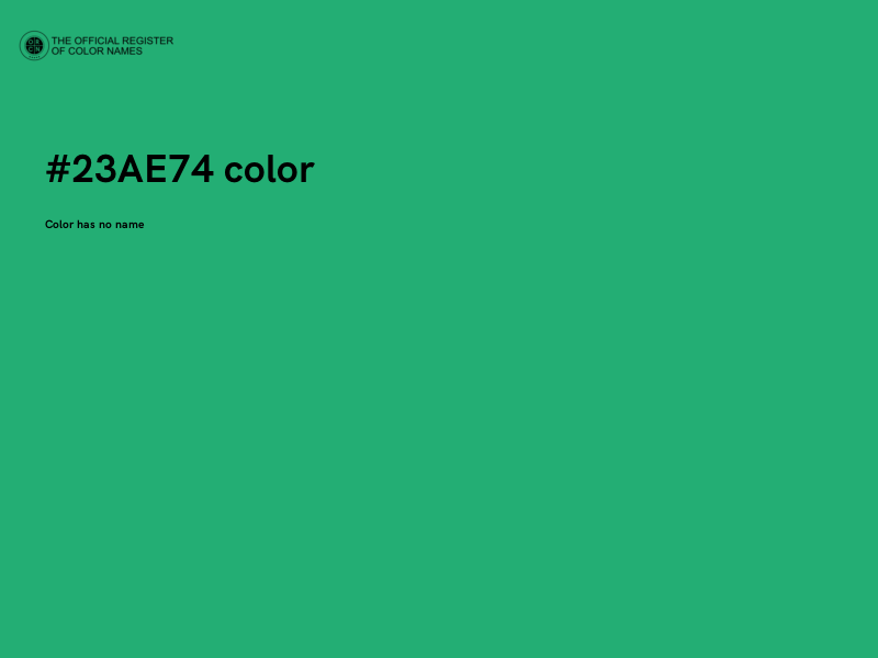#23AE74 color image