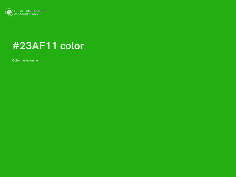 #23AF11 color image