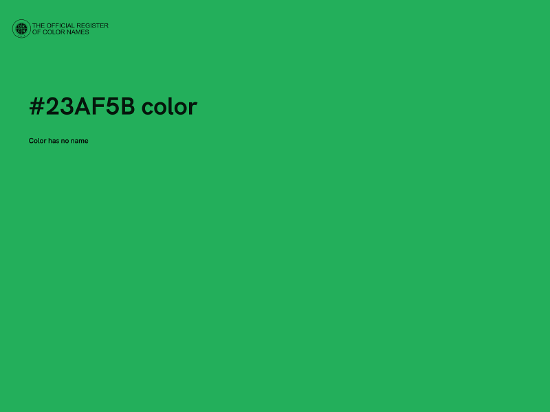 #23AF5B color image