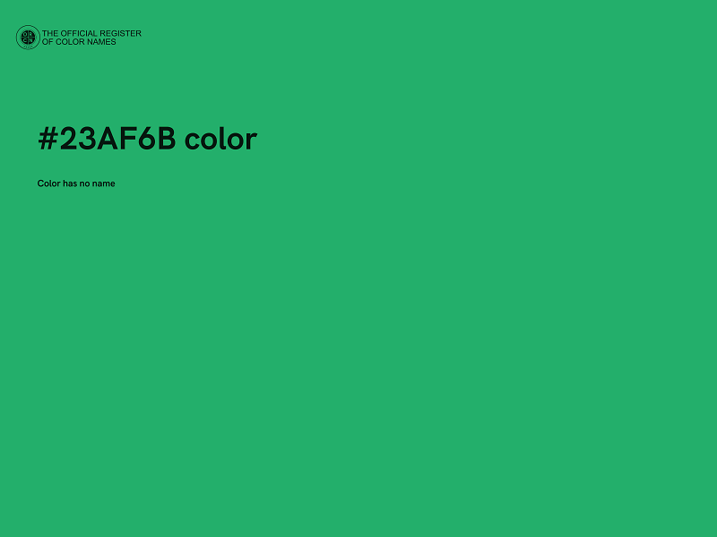 #23AF6B color image