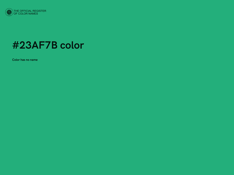 #23AF7B color image