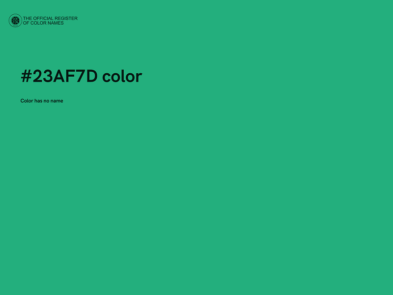 #23AF7D color image