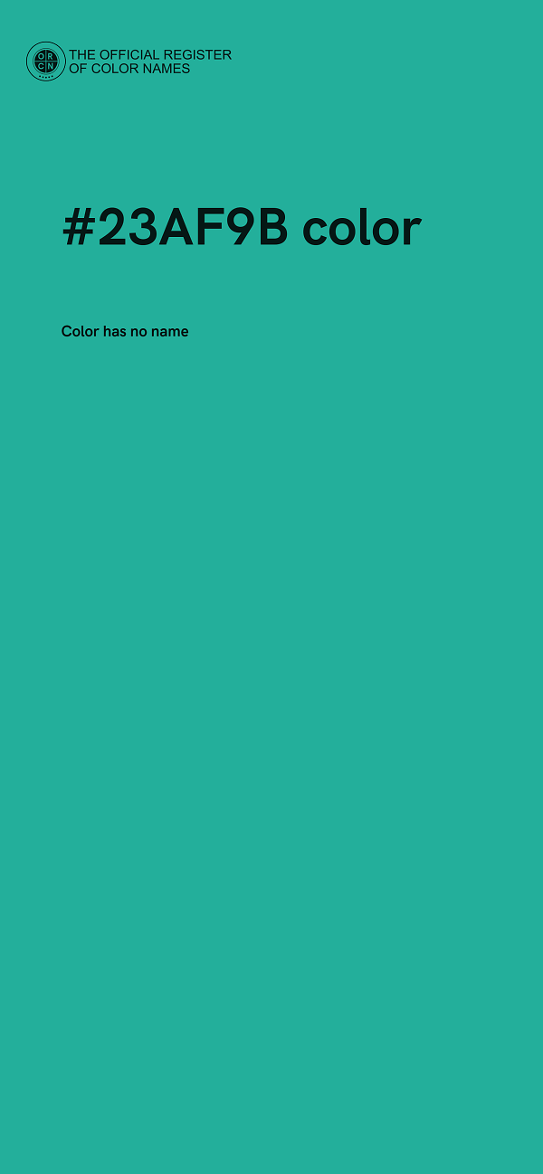 #23AF9B color image