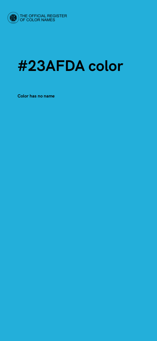 #23AFDA color image