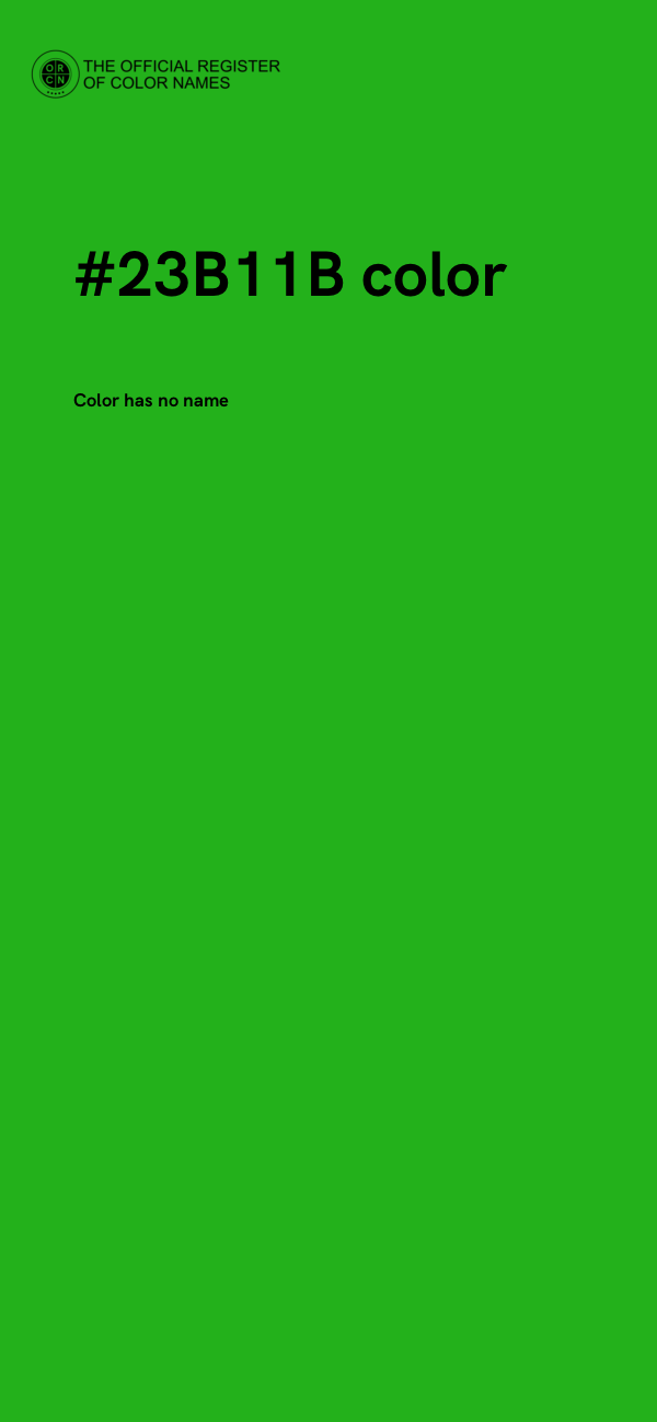 #23B11B color image