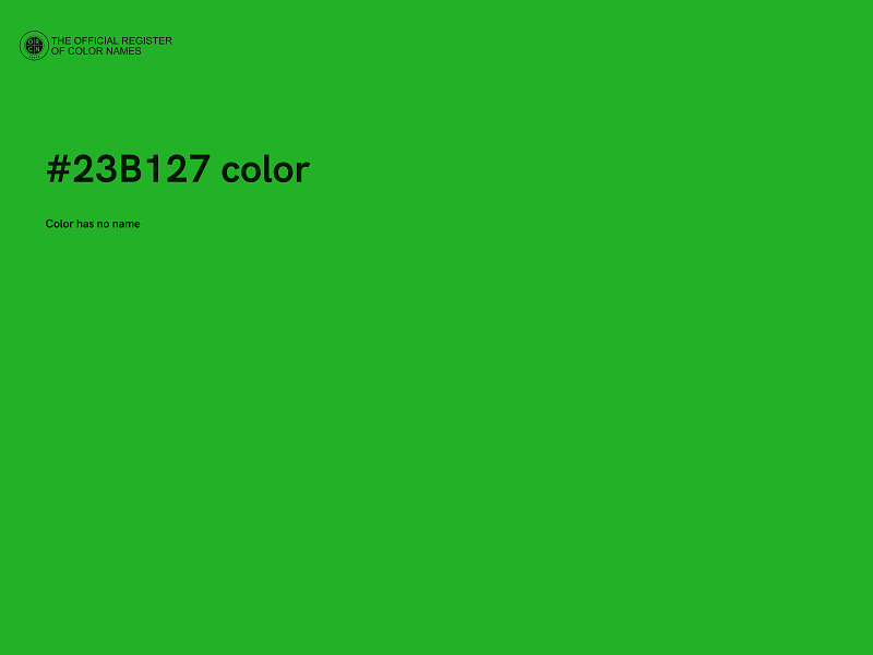 #23B127 color image