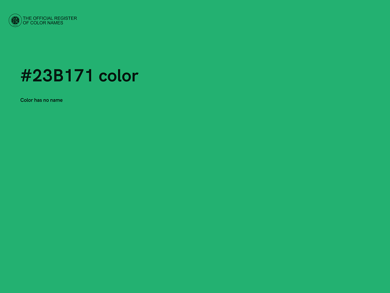 #23B171 color image