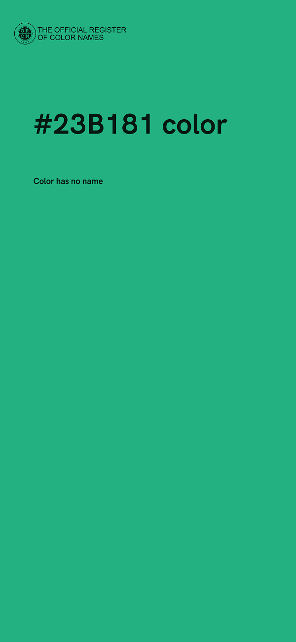 #23B181 color image