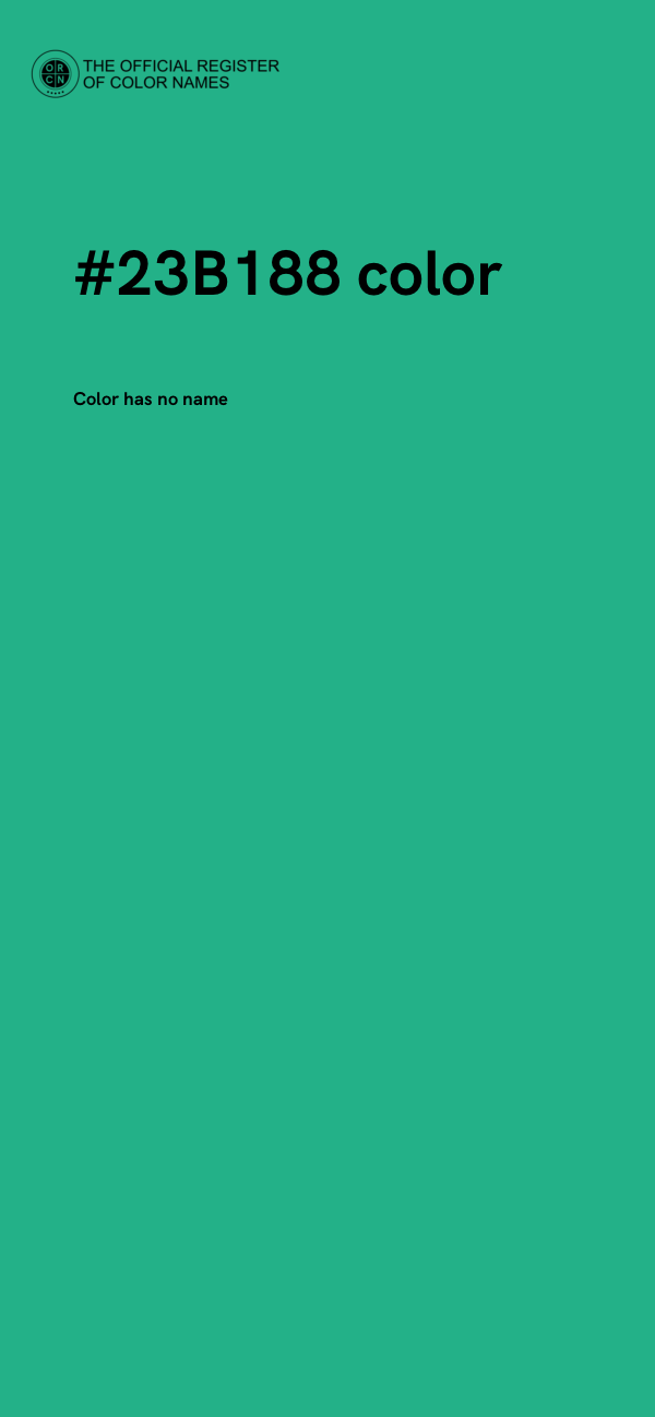 #23B188 color image