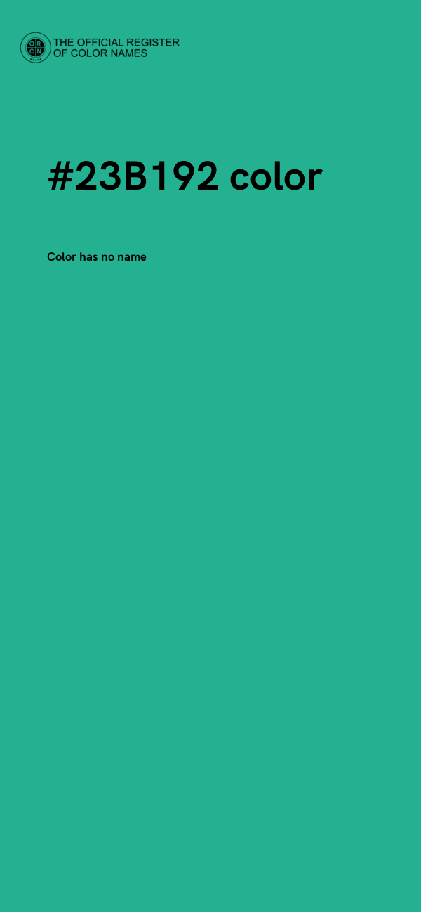 #23B192 color image