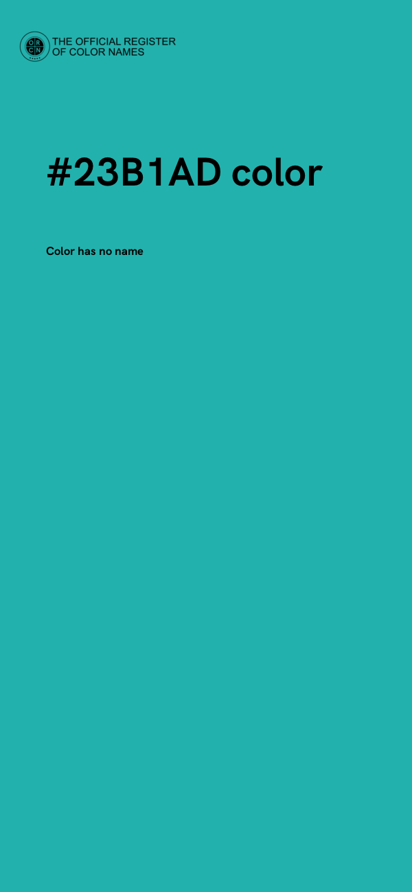 #23B1AD color image