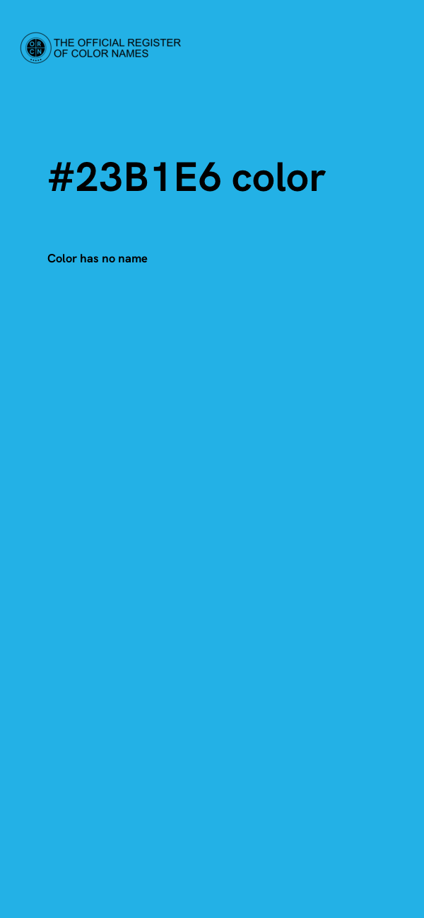 #23B1E6 color image