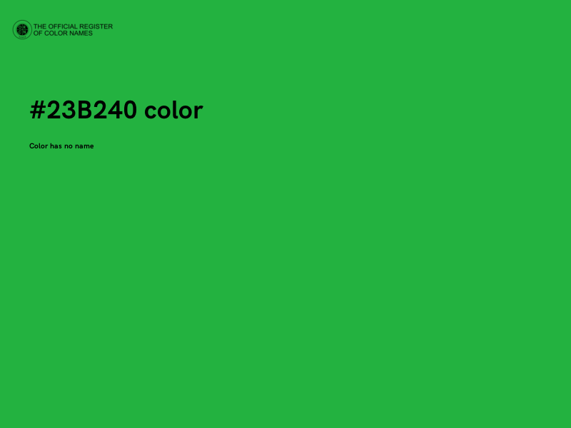 #23B240 color image