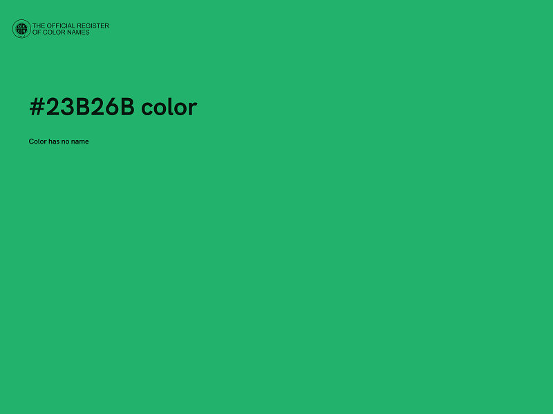 #23B26B color image