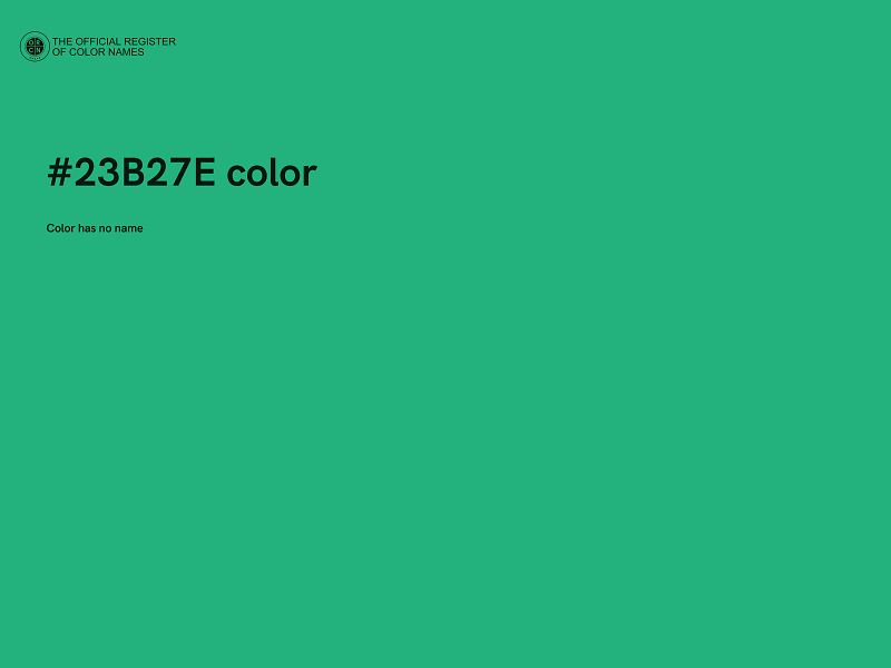 #23B27E color image