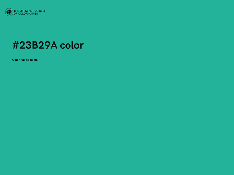 #23B29A color image