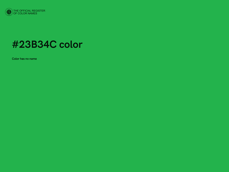 #23B34C color image