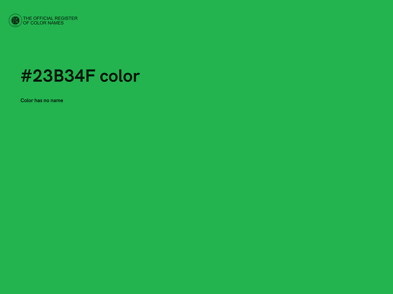 #23B34F color image