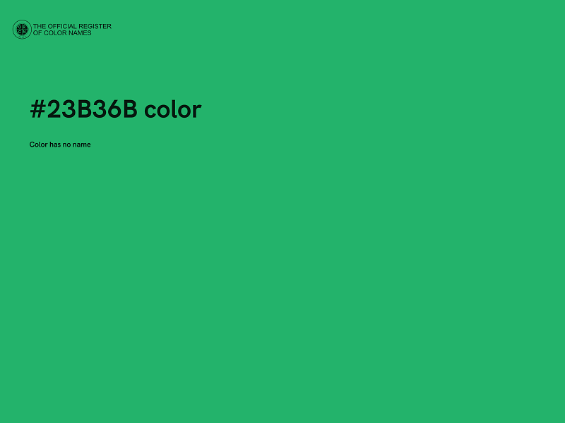 #23B36B color image