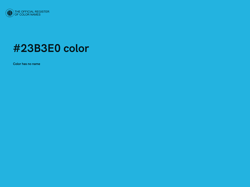 #23B3E0 color image