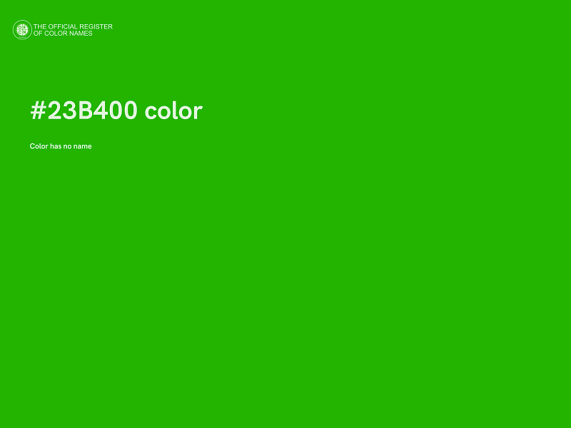 #23B400 color image