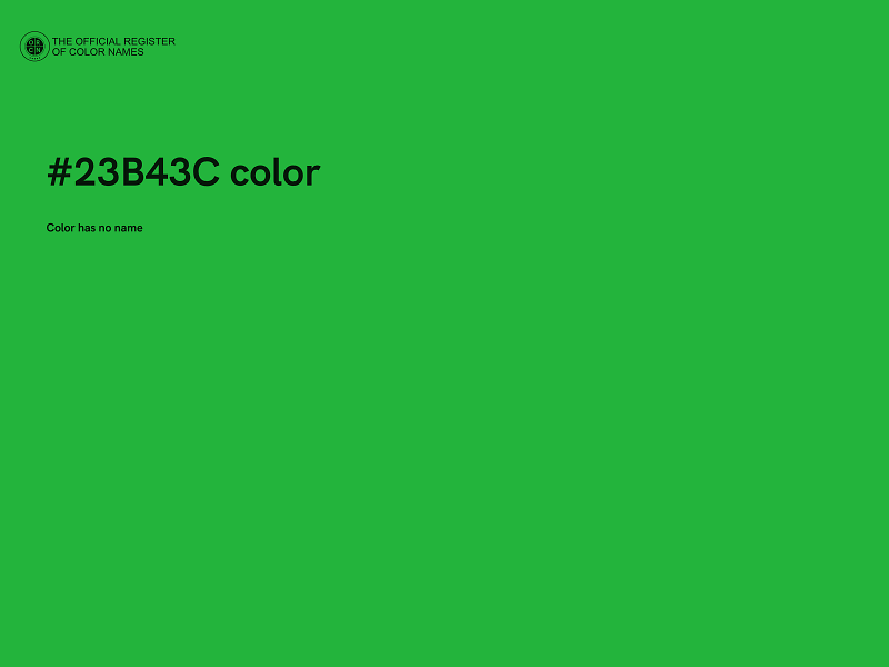 #23B43C color image