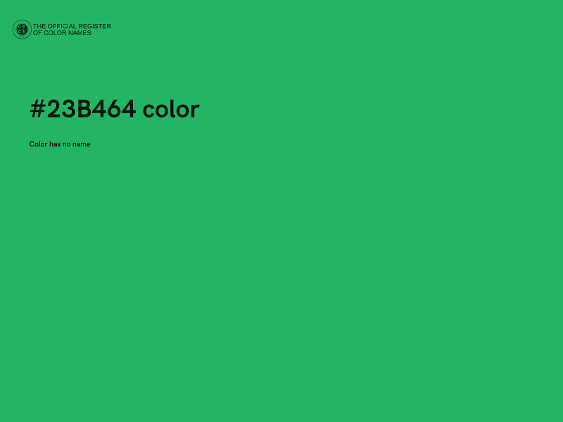 #23B464 color image