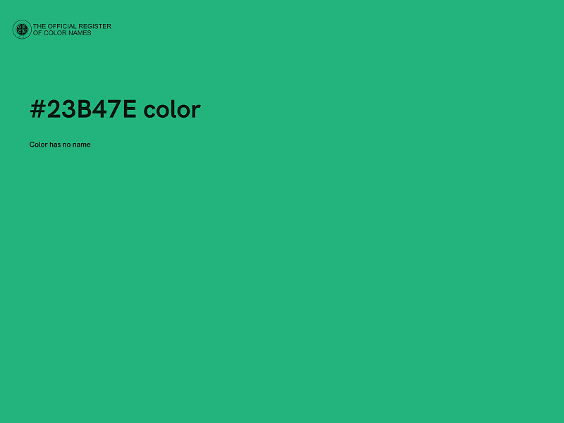 #23B47E color image