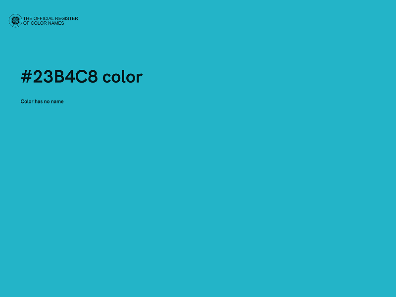 #23B4C8 color image