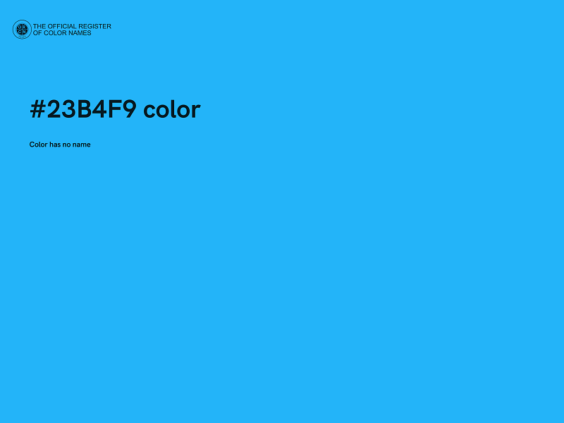 #23B4F9 color image