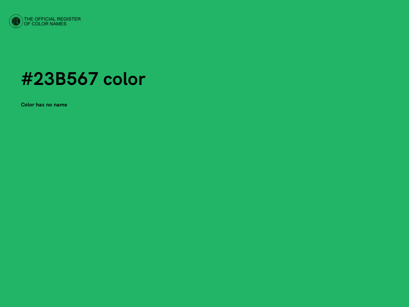 #23B567 color image