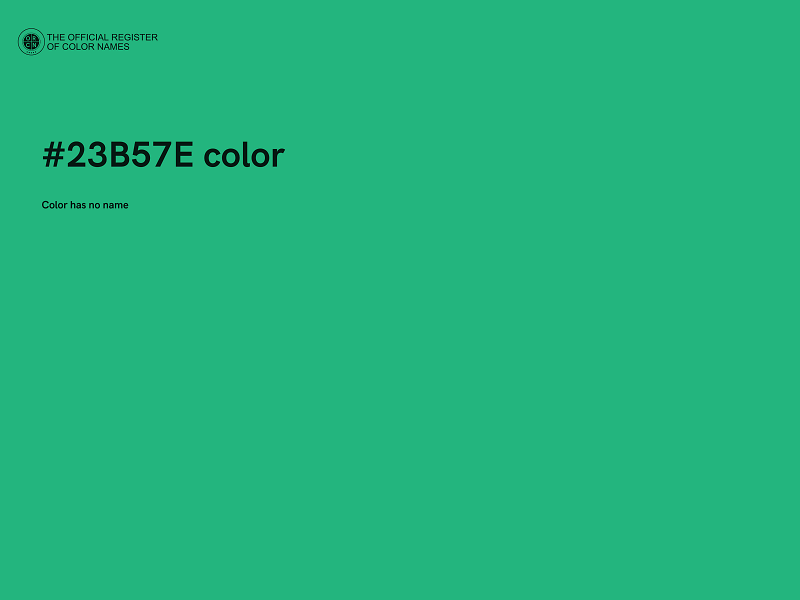 #23B57E color image