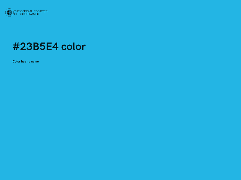 #23B5E4 color image