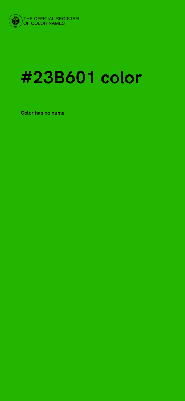 #23B601 color image