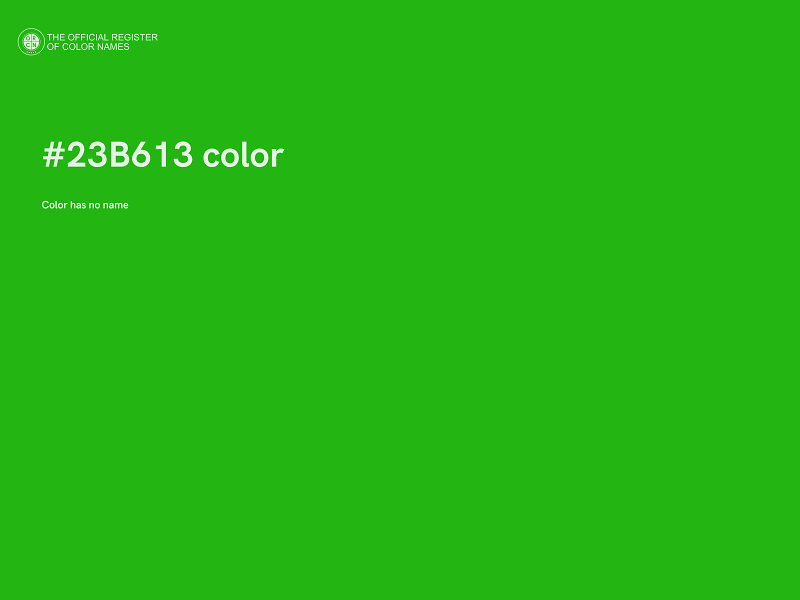 #23B613 color image