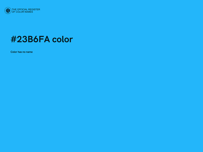 #23B6FA color image