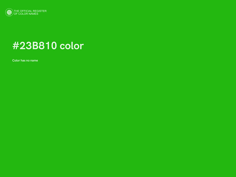 #23B810 color image