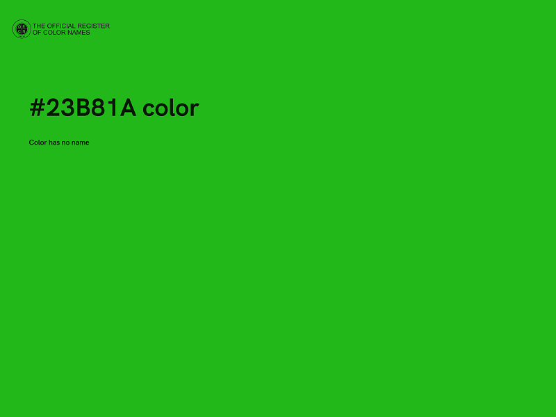 #23B81A color image