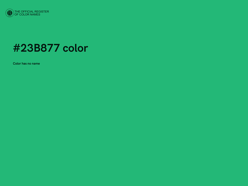 #23B877 color image