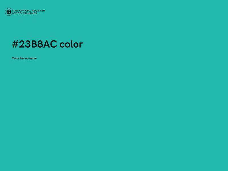 #23B8AC color image