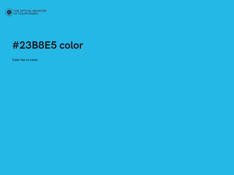 #23B8E5 color image