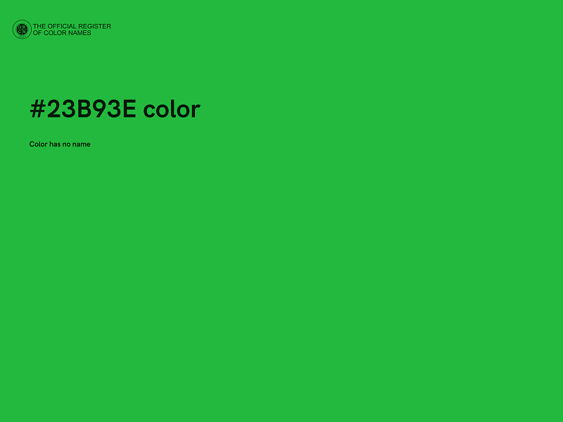 #23B93E color image