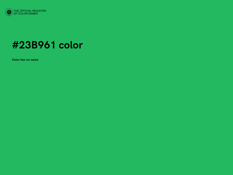 #23B961 color image